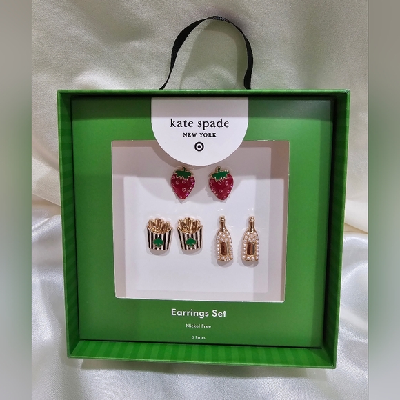 kate spade Jewelry - Kate Spade New York x Target Earring Trio Set New in Box